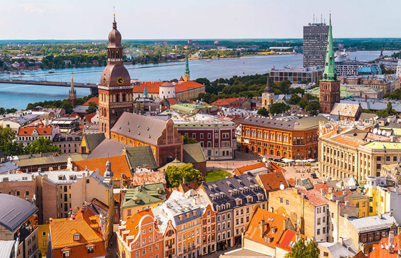 Riga i Lettland är en stad med medeltidskänsla. 