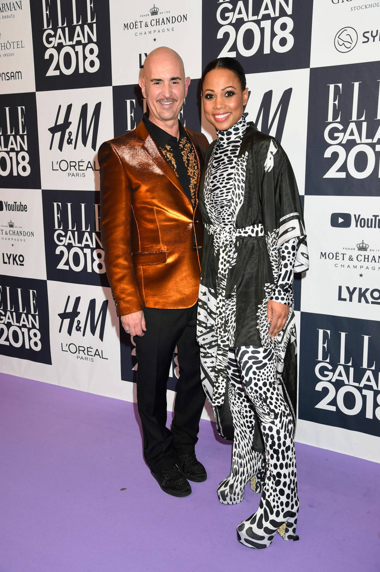 Micael Bindefeld och Alice Bah Kuhnke på ELLE-galan 2018.
