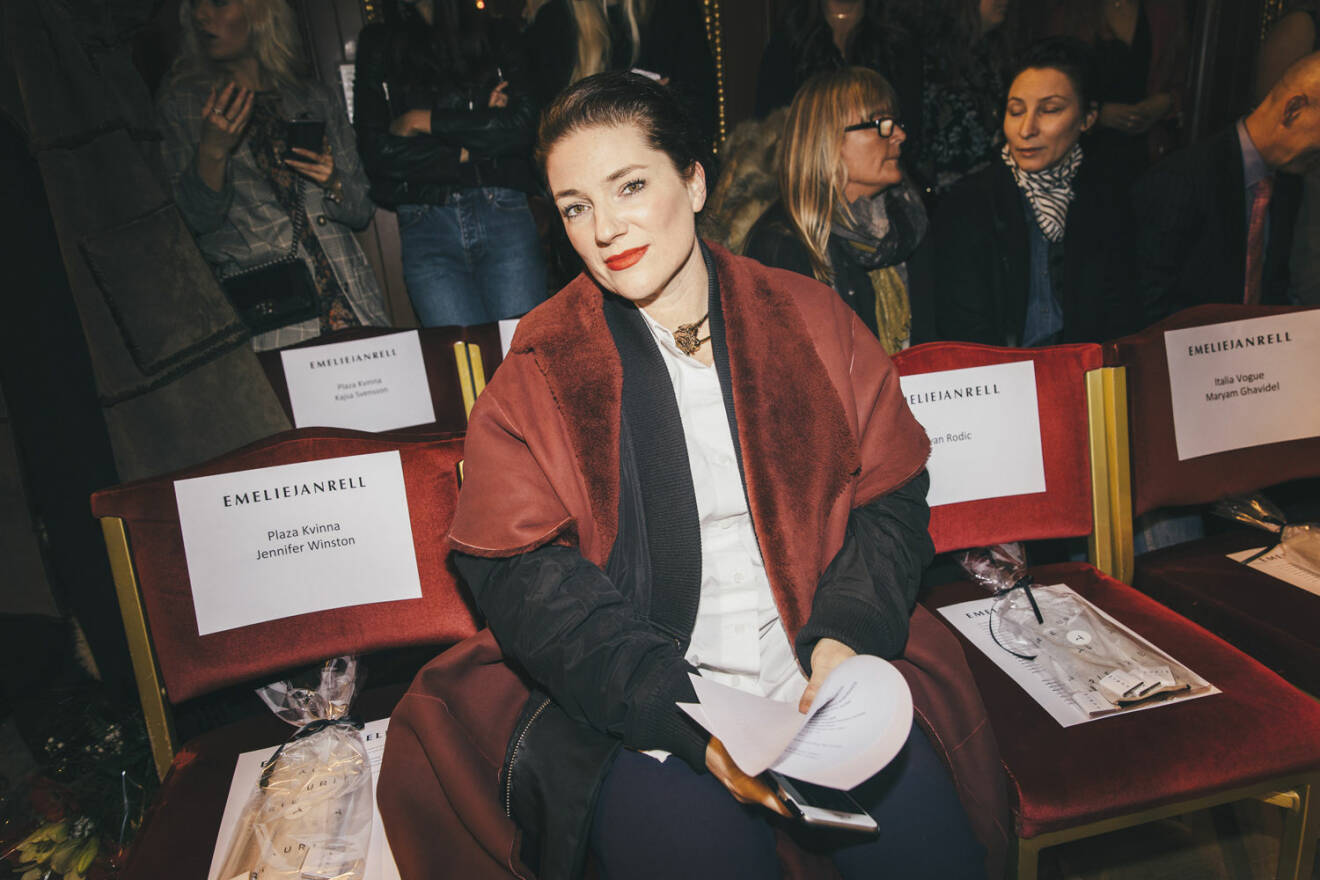 Maria Lindholm på Fashion Week.