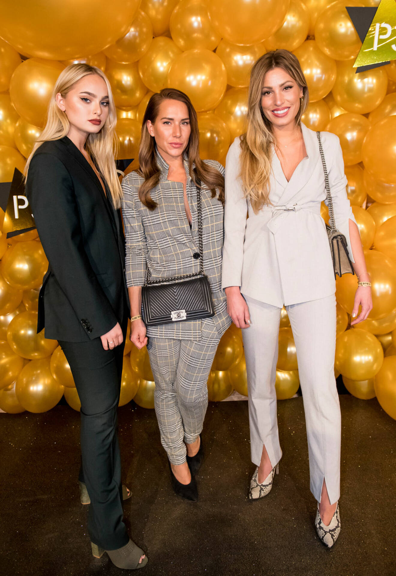 Alice Stenlöf, Mathilda Weihager och Sara Biderman på P3 Guld 2018.