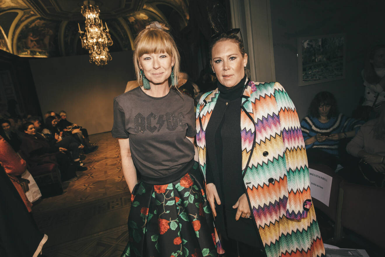Frida Zetterström och Susanne Histrup på Fashion Week. 