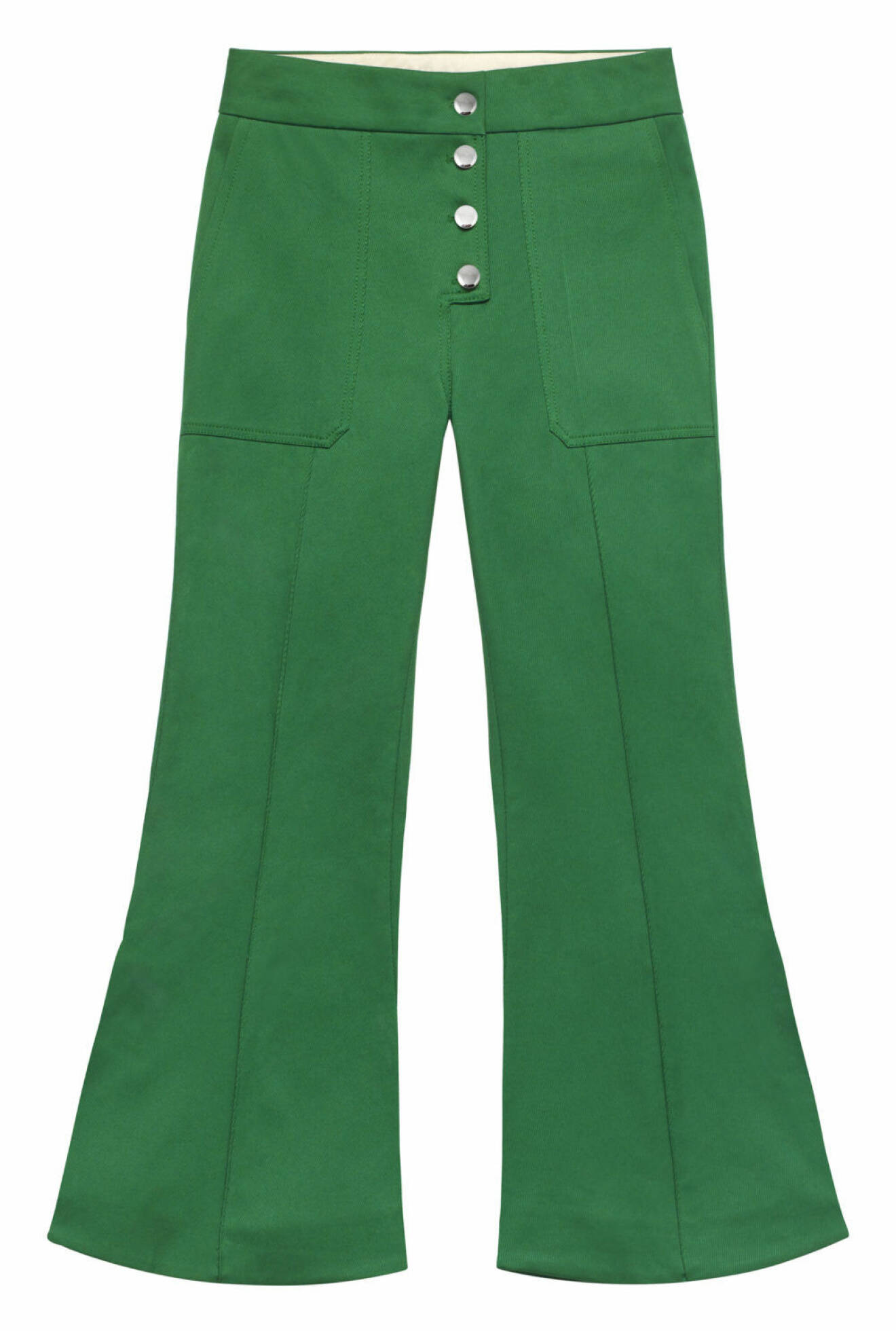 Gröna vida byxor från H&M.