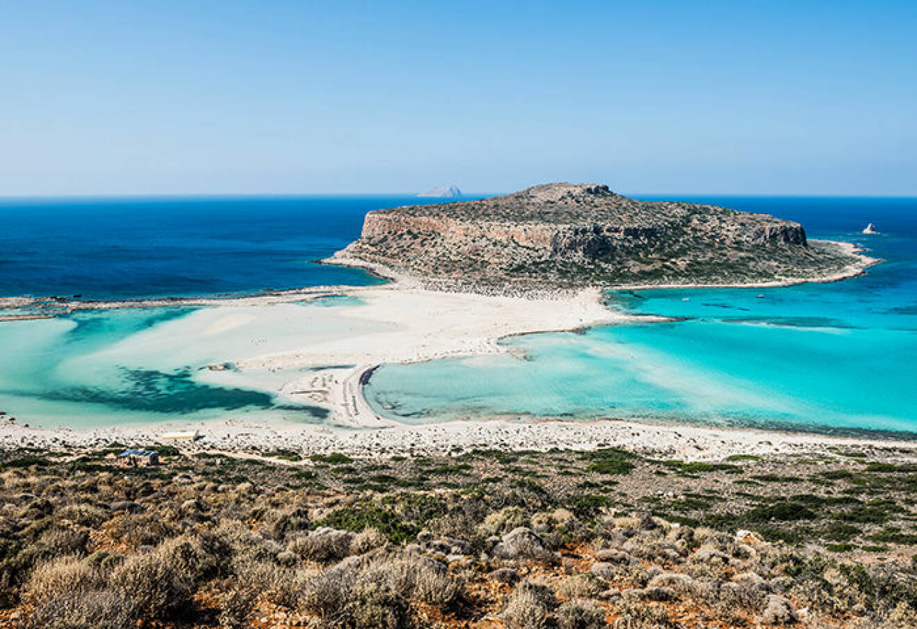 Balos Lagoon, Kissamos, Kreta, Grekland.
