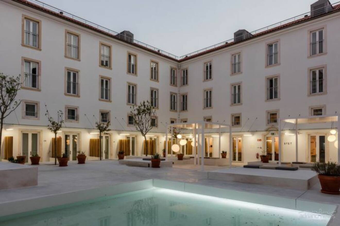 Hotellet ligger i stadsdelen Alfama i Lissabon