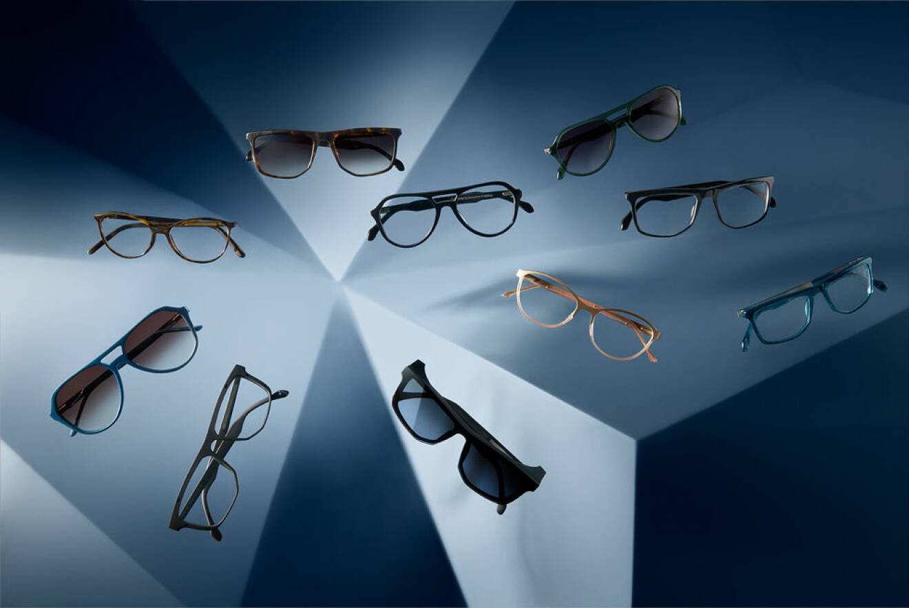Carl Philip Bernadotte och Oscar Kylberg har designat glasögonbågar för Synsam.