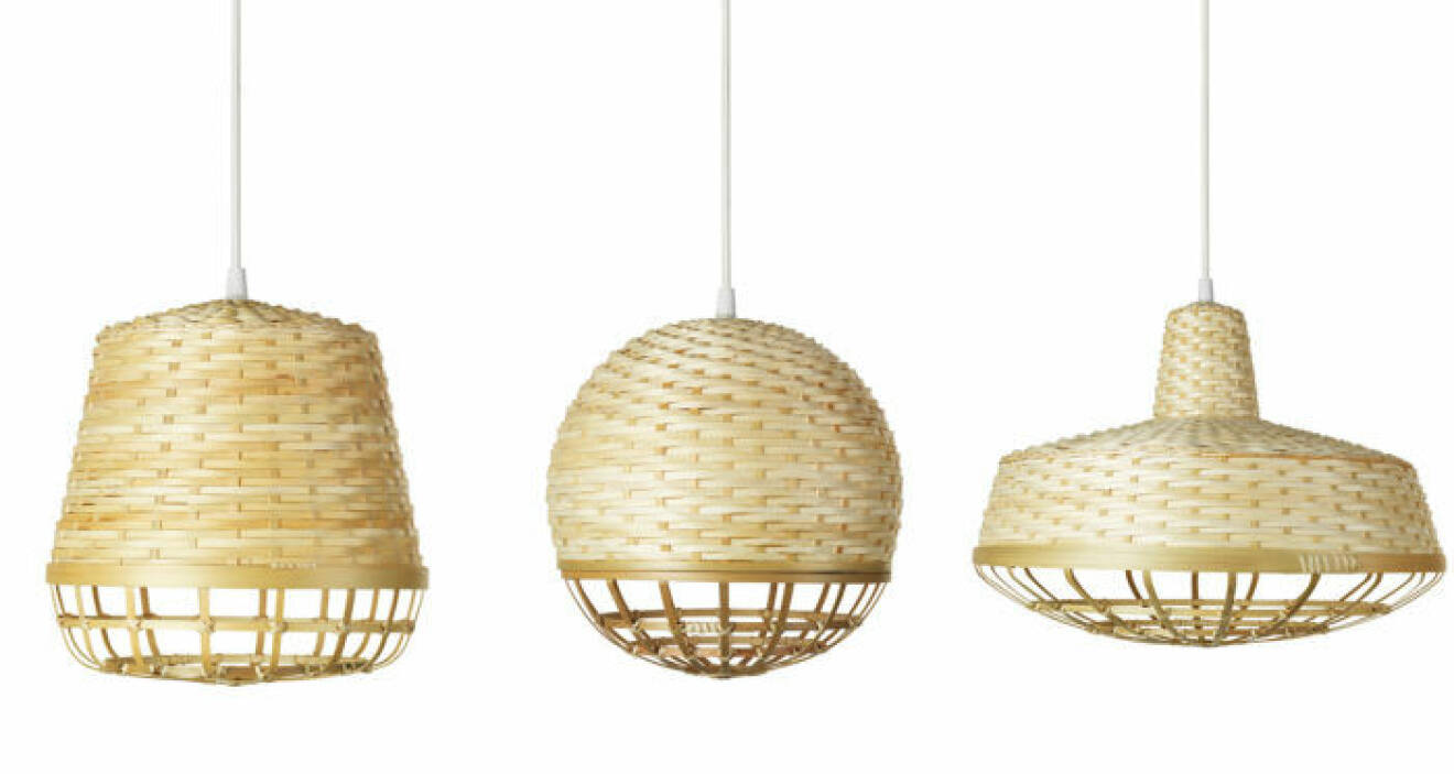 IKEA, Taklampa i klarlackad bambu
