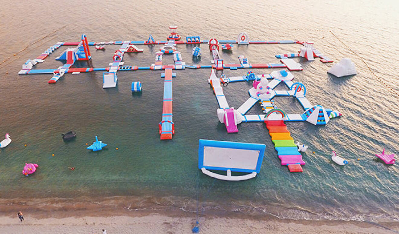 I Subic Bay i Filippinerna finns Inflatable Island
