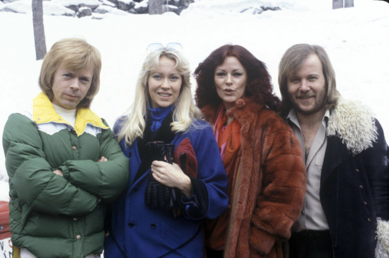 ABBA i vinterjackor.