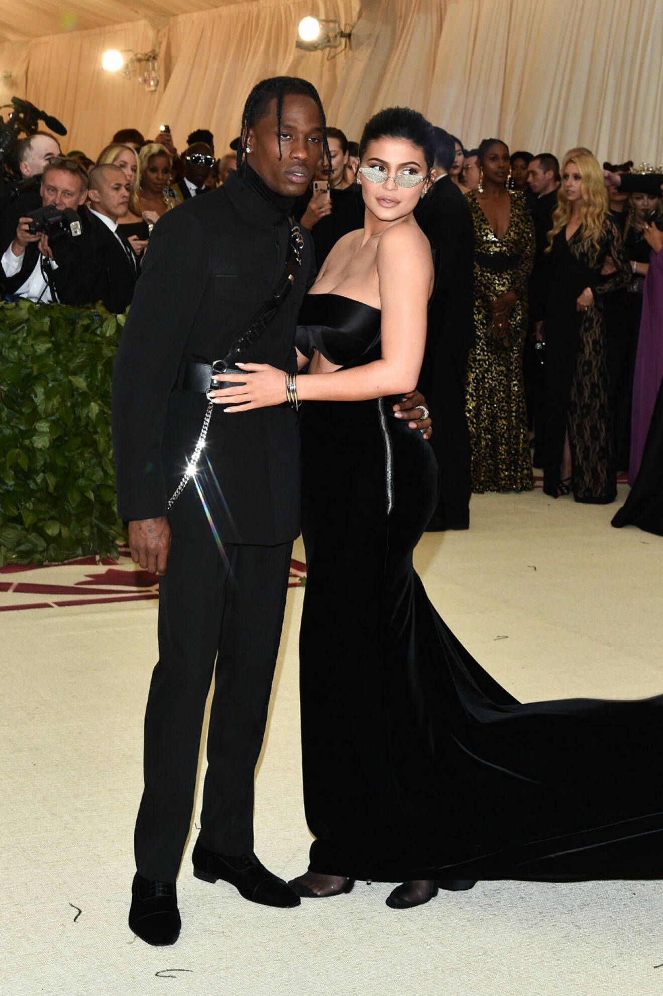 Travis Scott och Kylie Jenner på Met-galan 2018.