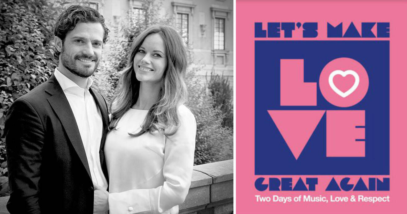 Prins Carl Philip och Sofia startar festivalen Let's Make Love Great Again