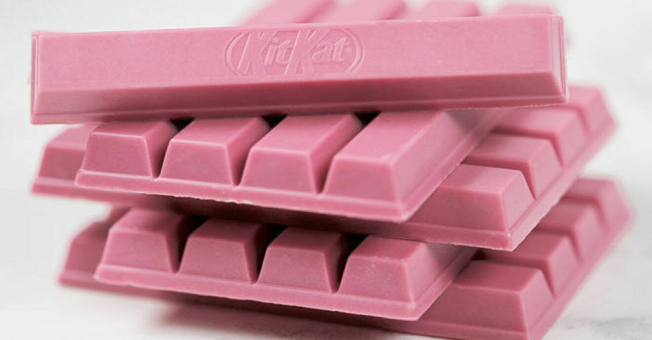 Nu kommer KitKats rosa choklad.