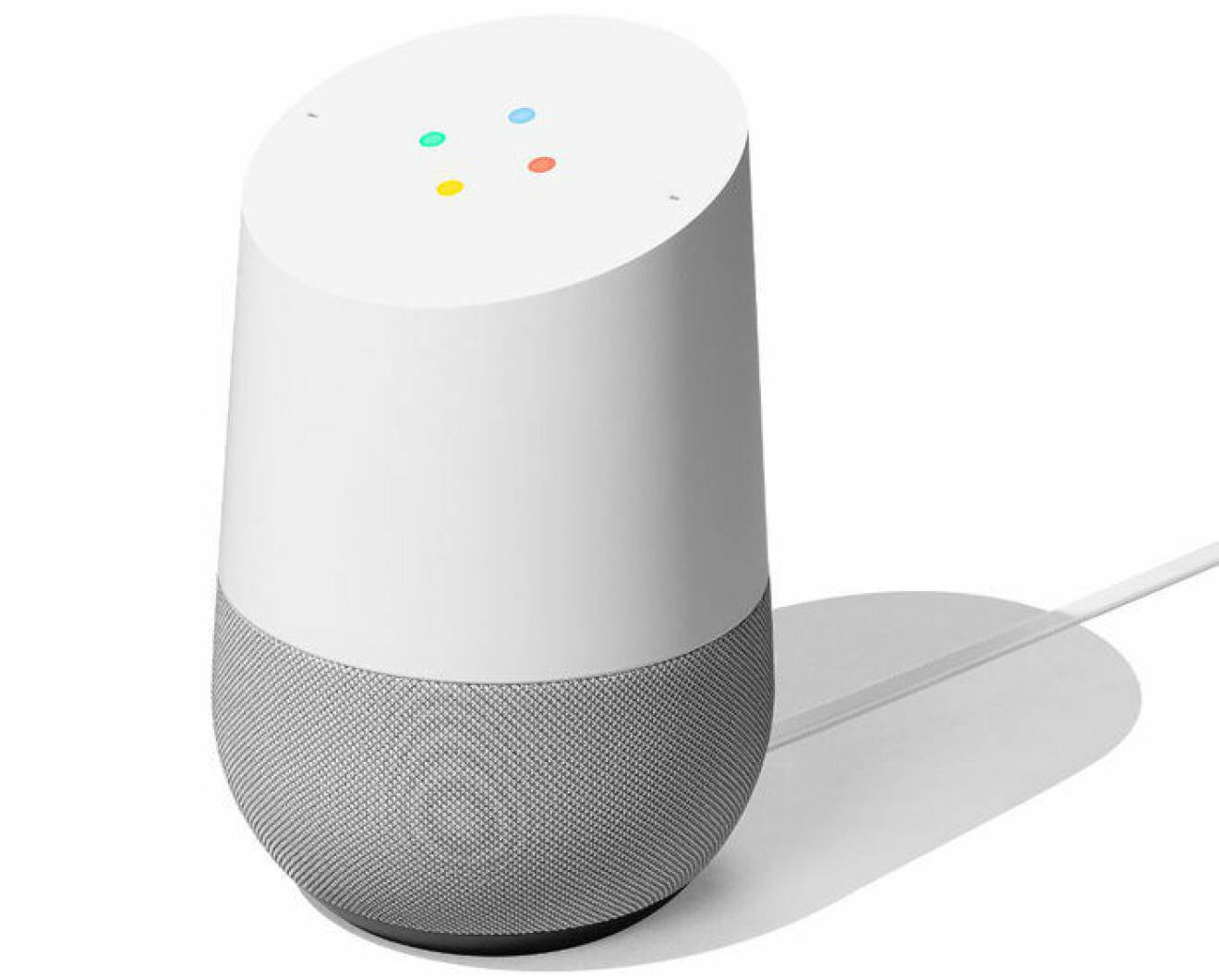 En bild på den smarta högtalaren Google Home, som lanseras den 24 oktober i Sverige.