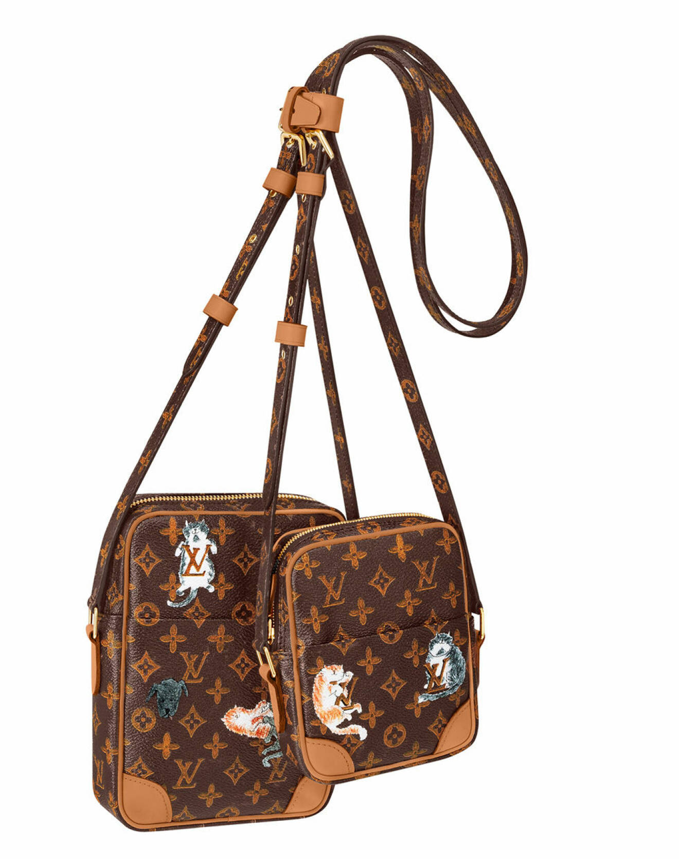 Louis Vuitton x Grace Coddington double bag