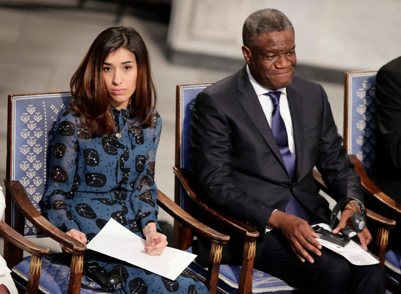 Nadia Murad och Denis Mukwege tilldelades Nobels fredspris 2018.