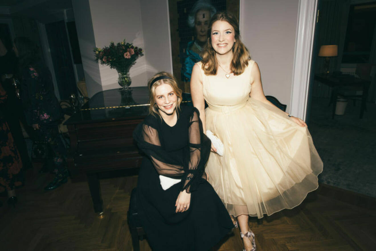 Sofia Hägglund Wood tillsammans med Elsa Billgren under förra årets gala.