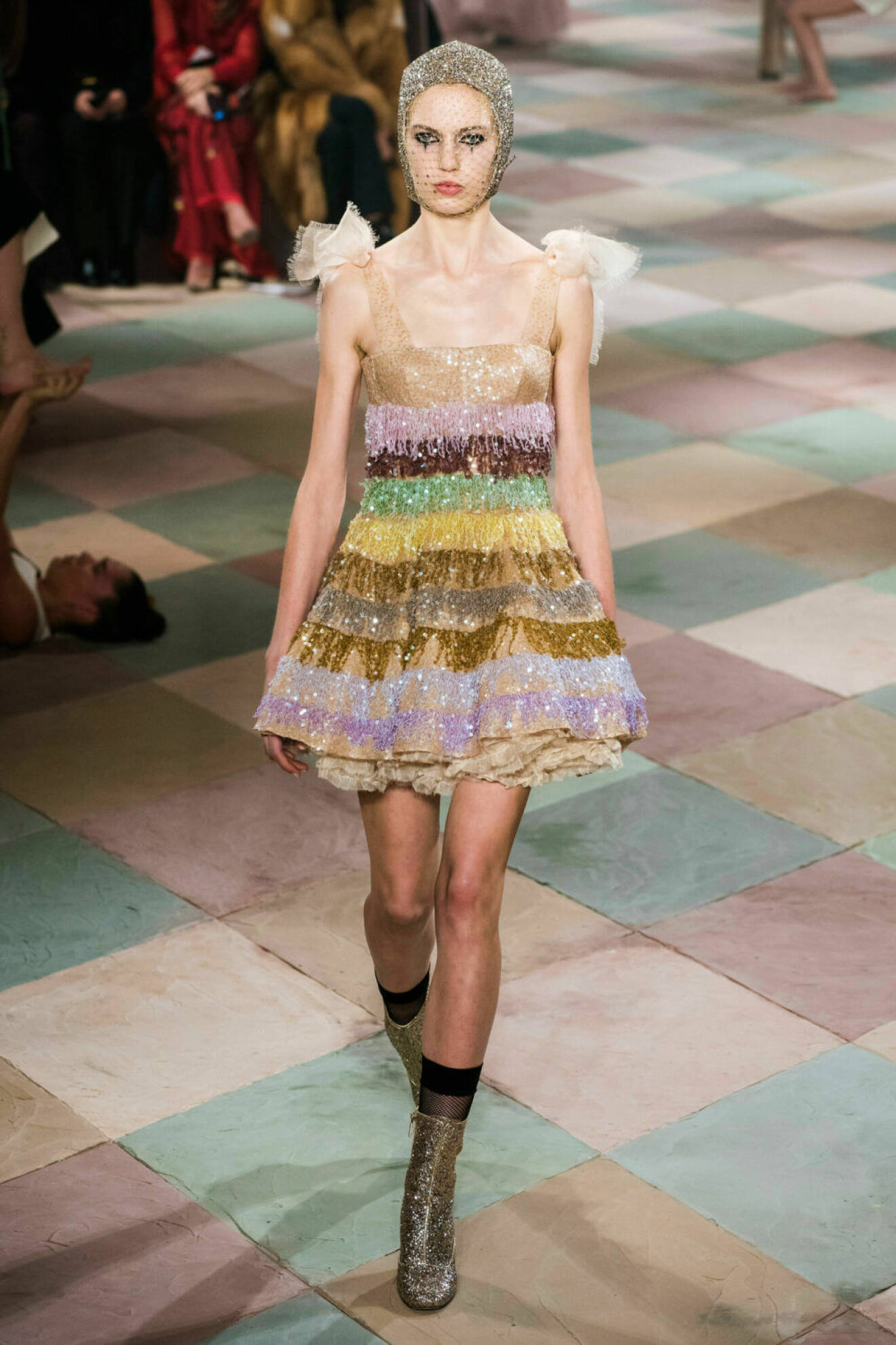 Färgsprakande klänning på Diors SS19 haute couture–visning