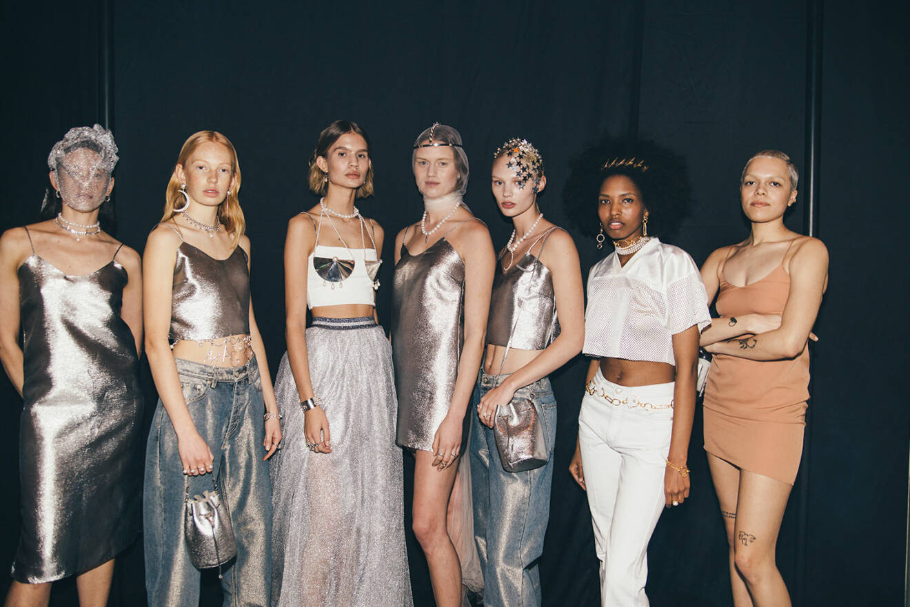 Backstage från ELLE-galan 2019, 7 modeller.