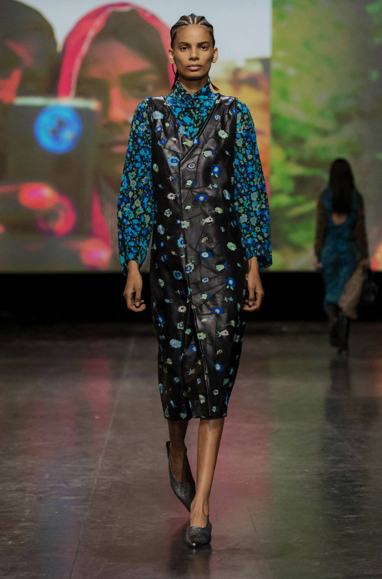 Vackra mönster på Gannis AW19–visning på Köpenhamns modevecka