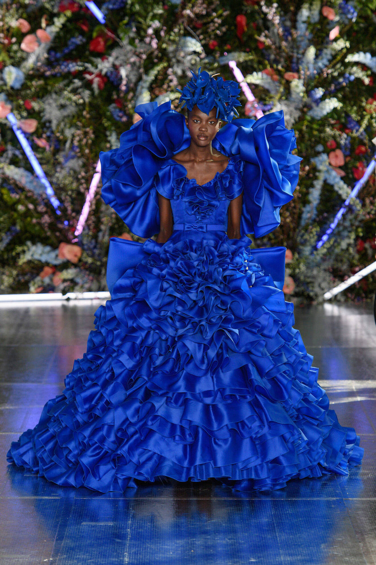 Rodarte blå klänning New York fashion week