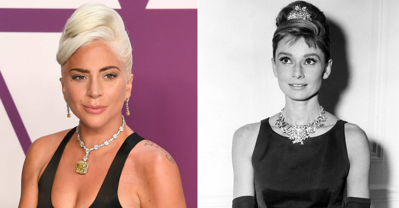 Audrey Hepburn och Lady Gaga i Tiffany-diamanten