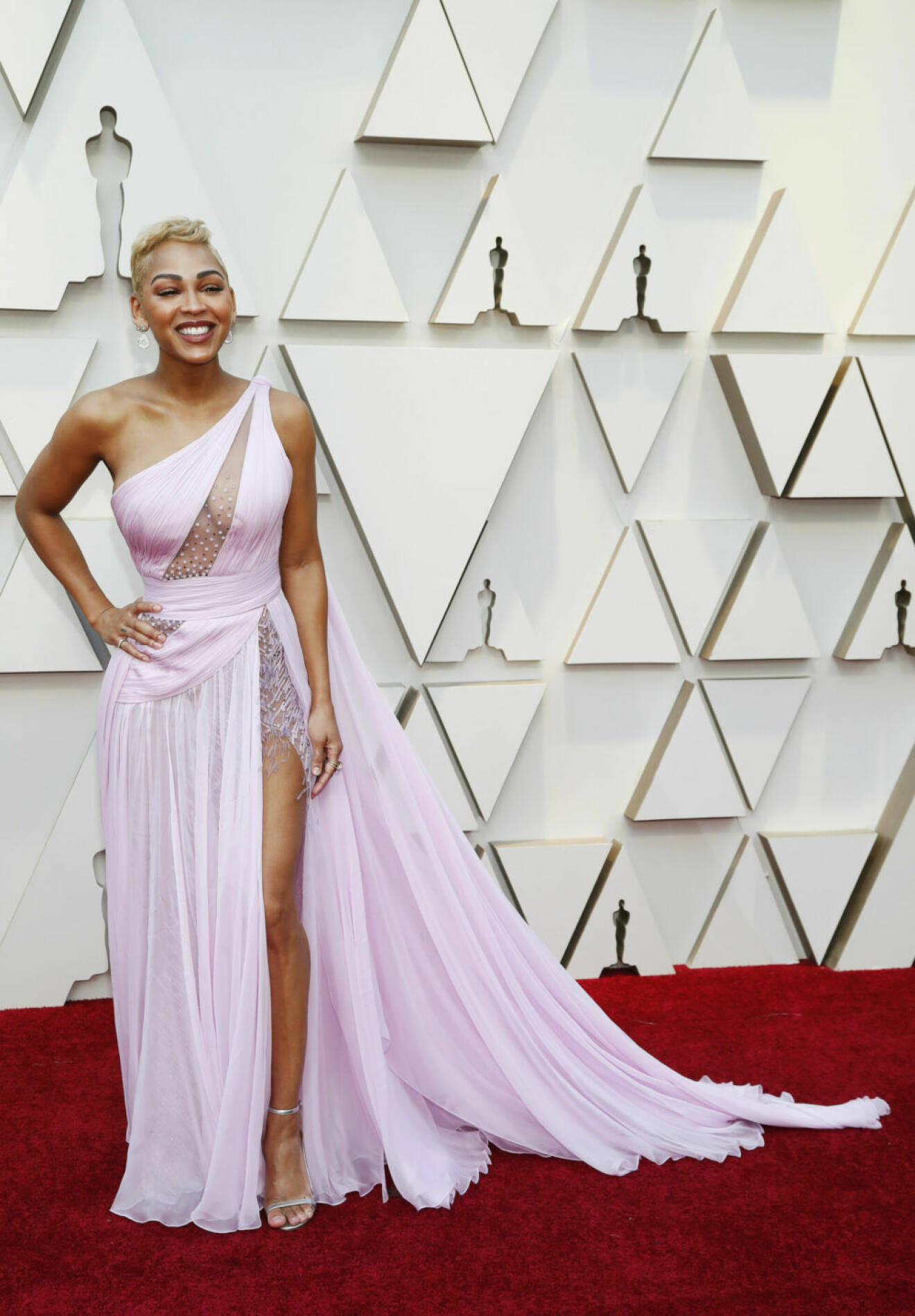 rosa skir klänning Oscarsgalan 2019
