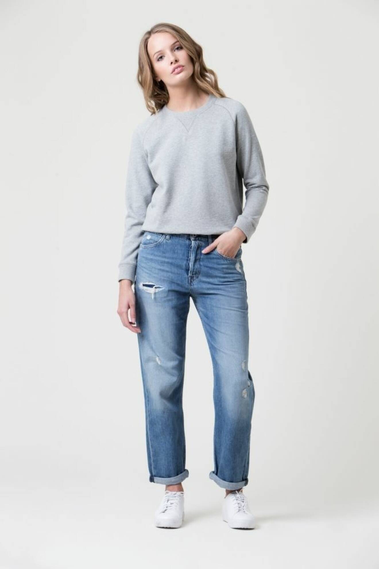  Jeans från Replay med avslappnad passform och hög midja