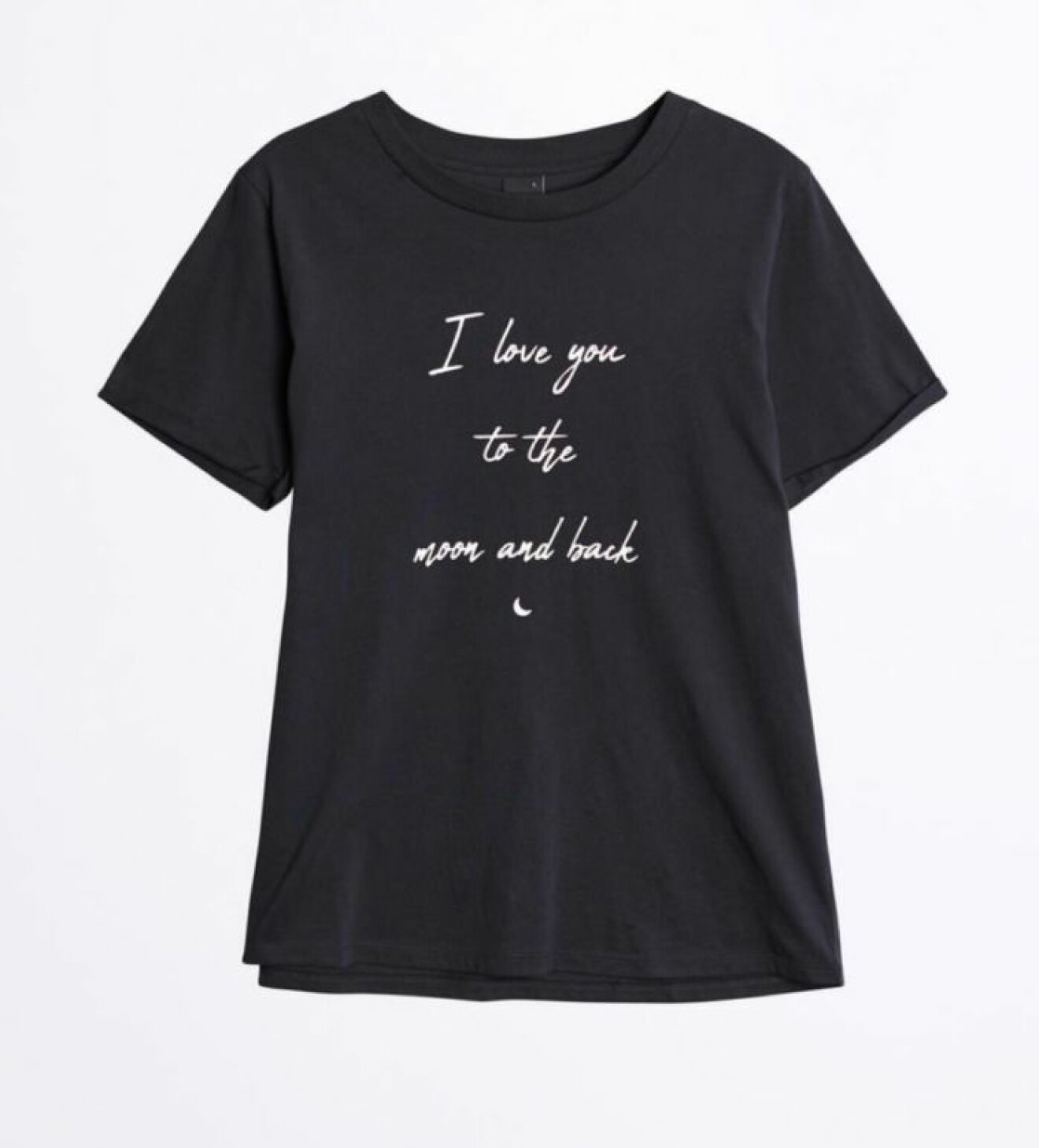 Gina tricot mini barnkollektion svart t-shirt 