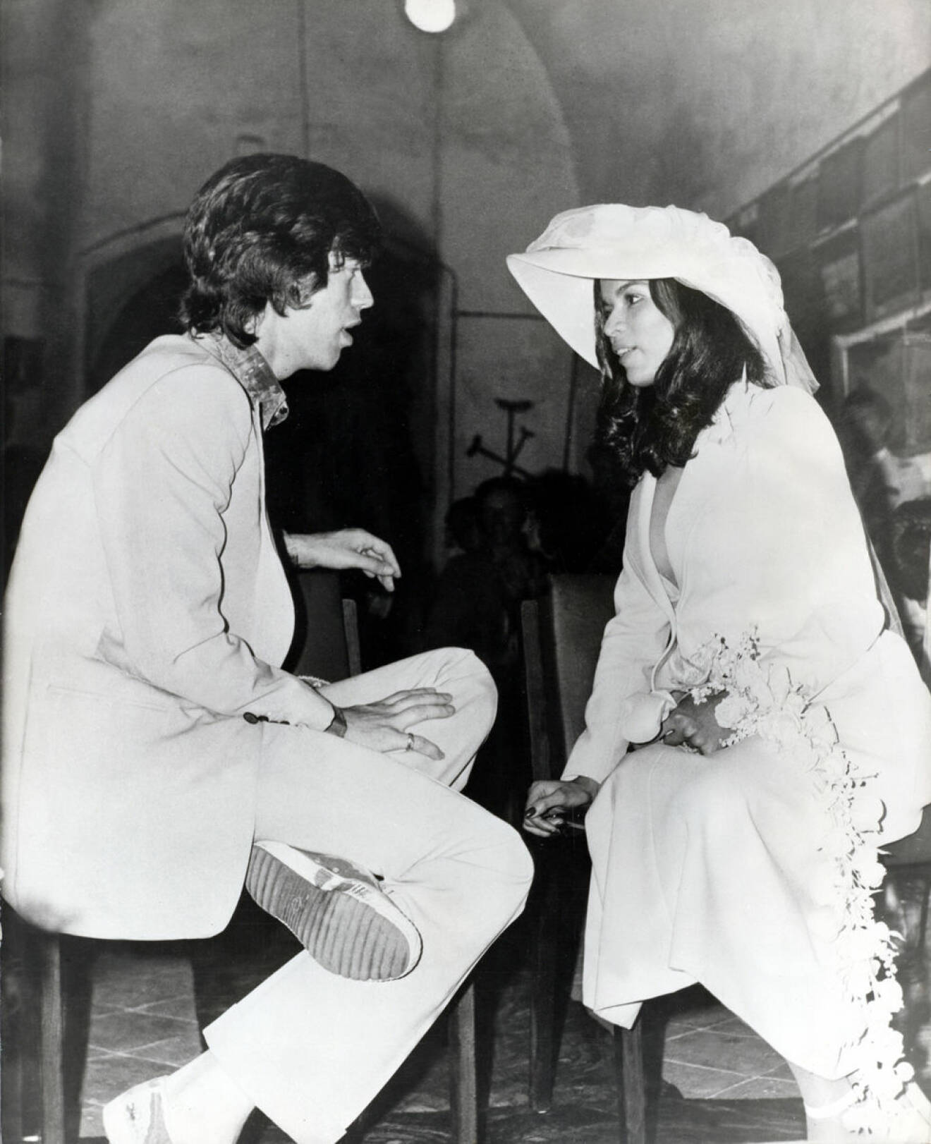 Mick och Bianca Jagger 