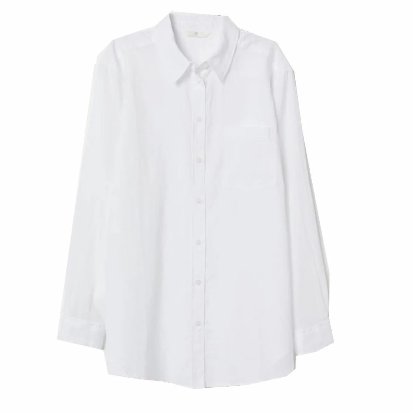 vit bomullsskjorta från H&M