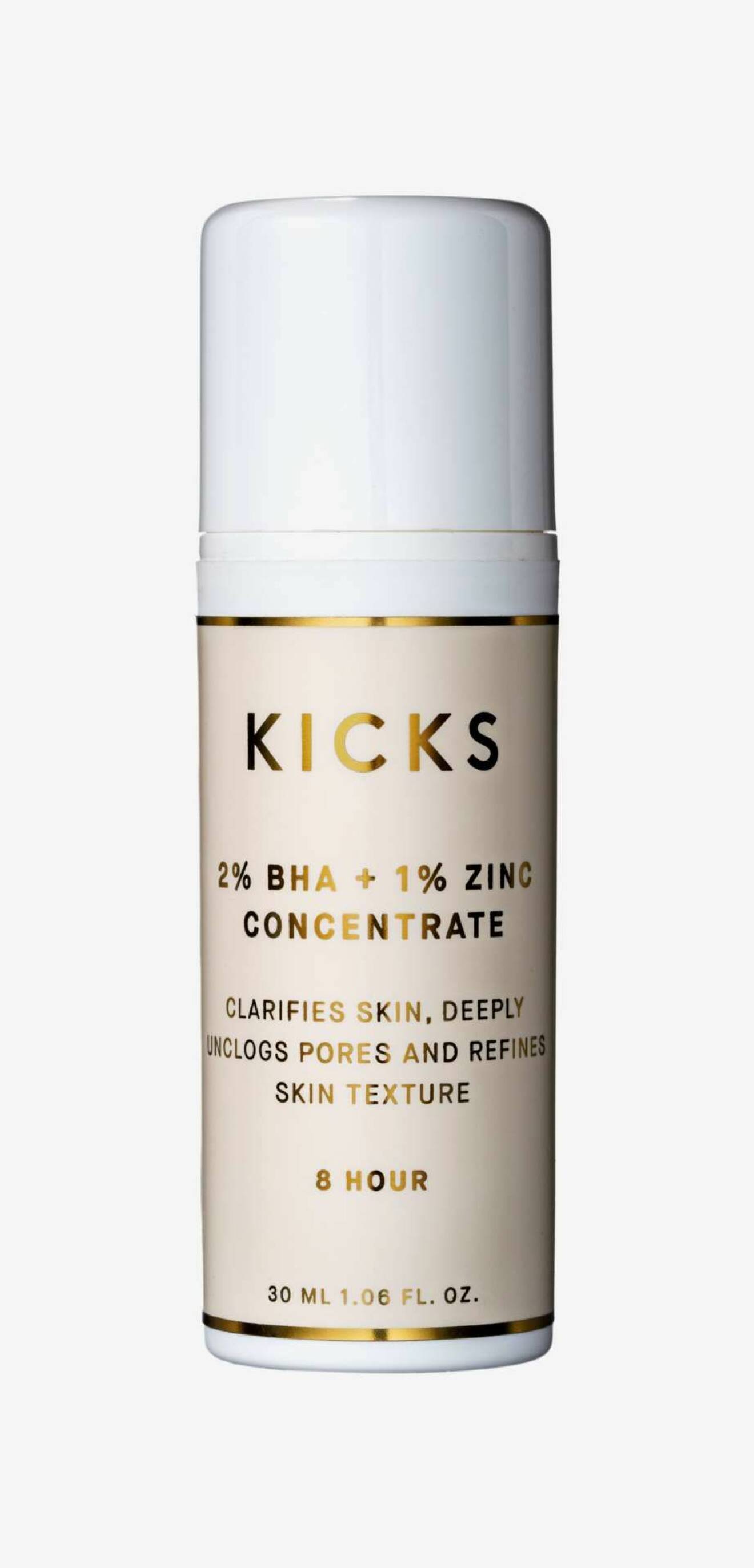 2 % BHA + 1 % zinc concentrate från Kicks Beauty.