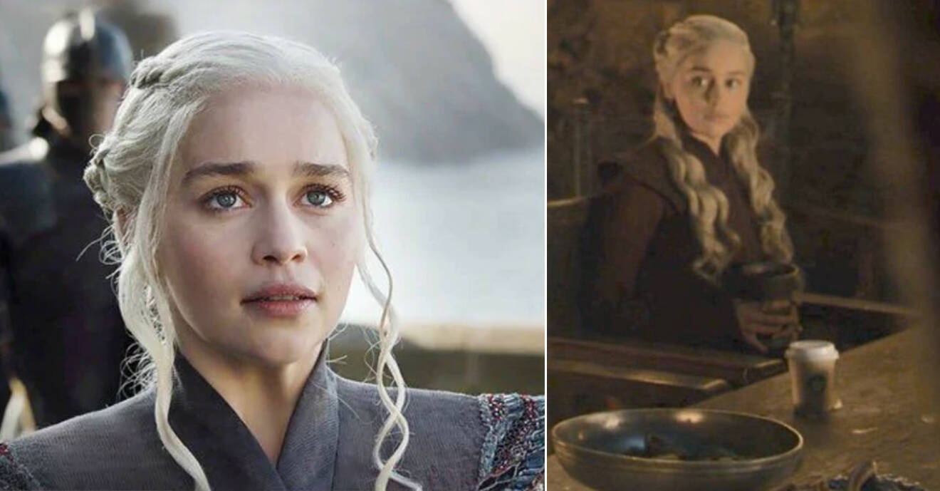 Daenerys Targaryen och starbucksmuggen