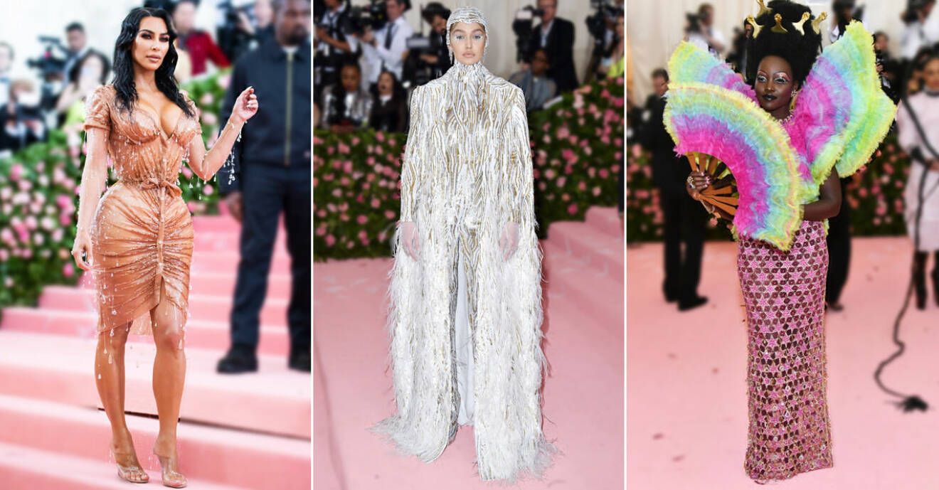 Kim Kardashian, Gigi Hadid och Lupita Nyong'o på Met 2019
