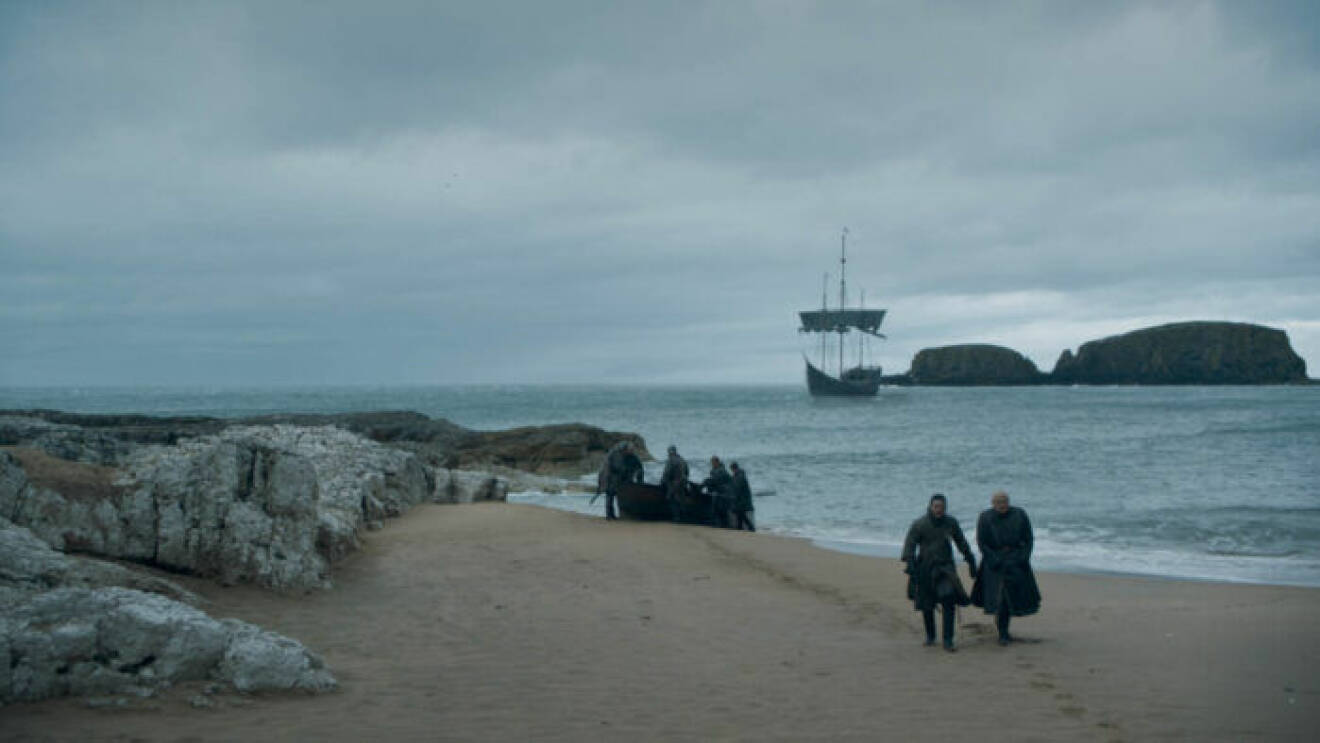 En bild från det näst sista avsnittet av tv-serien Game of Thrones på HBO.