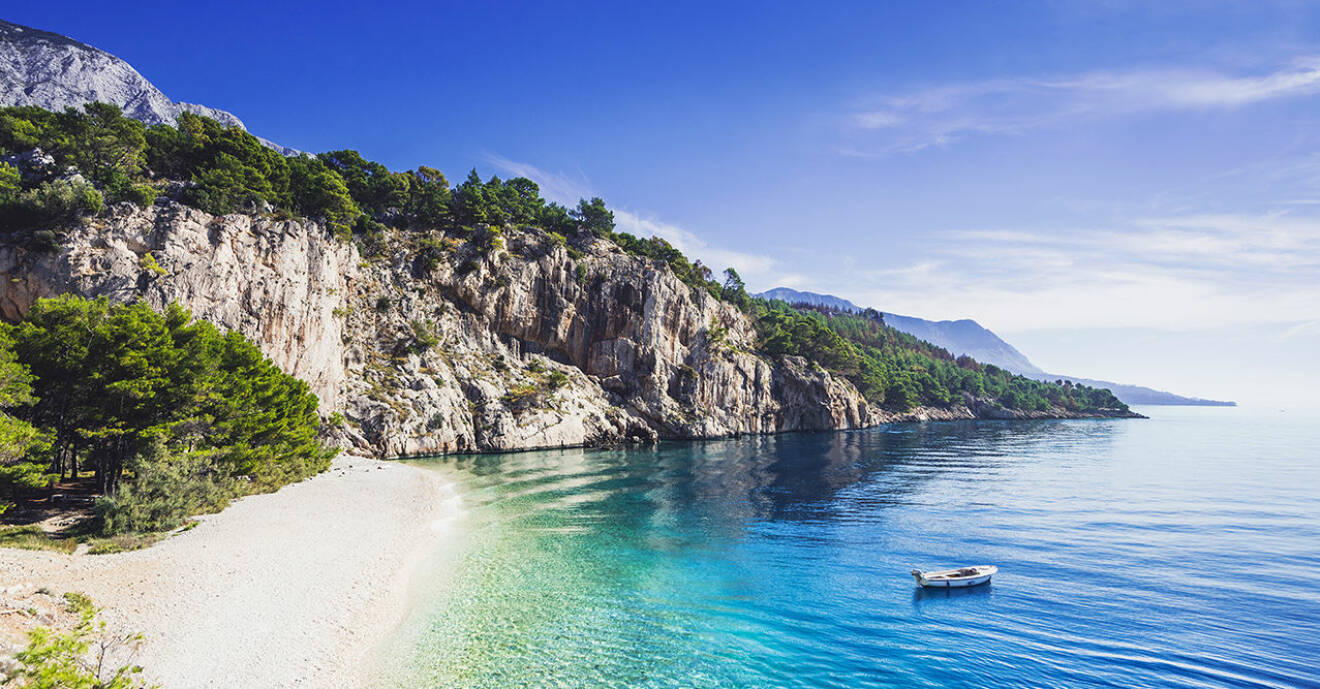 Nugal beach i Kroatien
