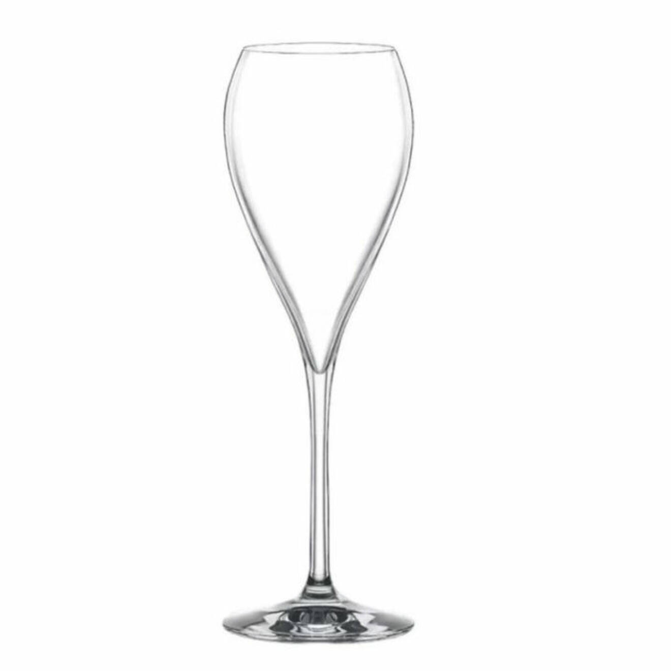 Champagneglas med rundad form