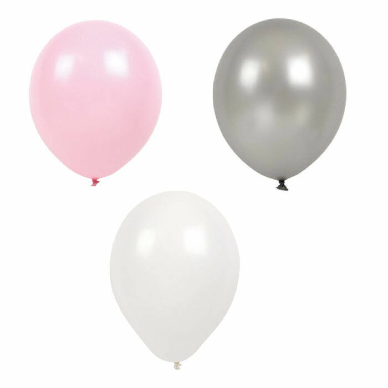 ballonger i tre färger 
