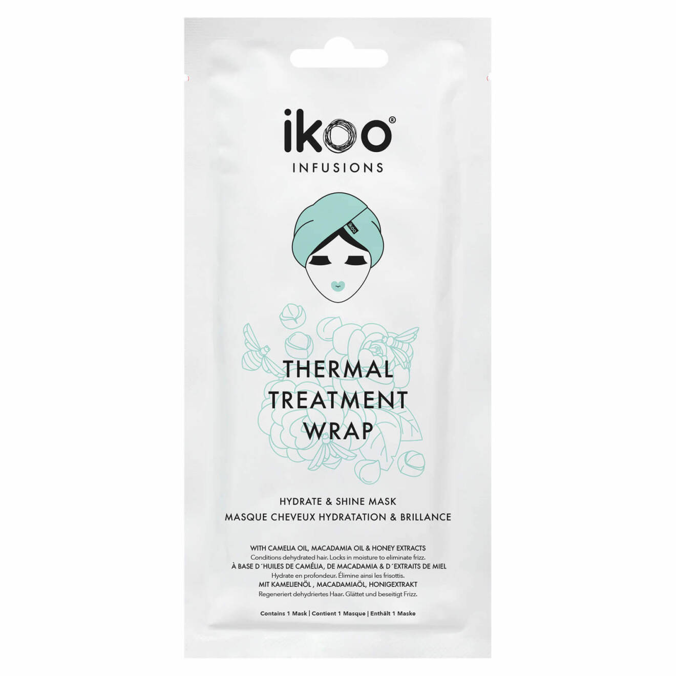 Skäm bort ditt hår med en återfuktande och lystergivande hårmask från Ikoo.
