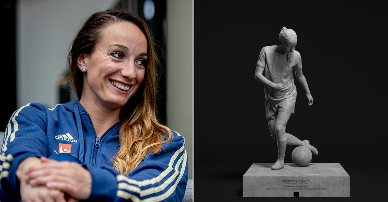 Fyra VM-stjärnor i damlandslaget har blivit statyer