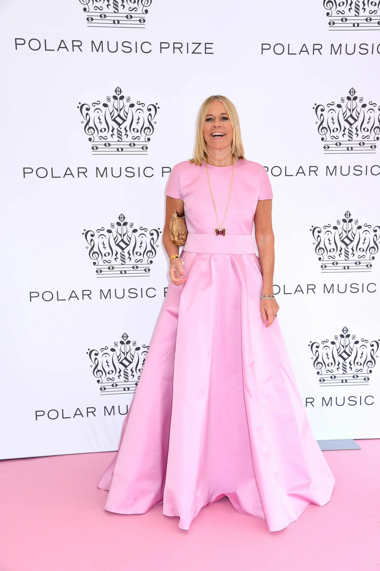 Marie Ledin på rosa mattan på Polarpriset 2019