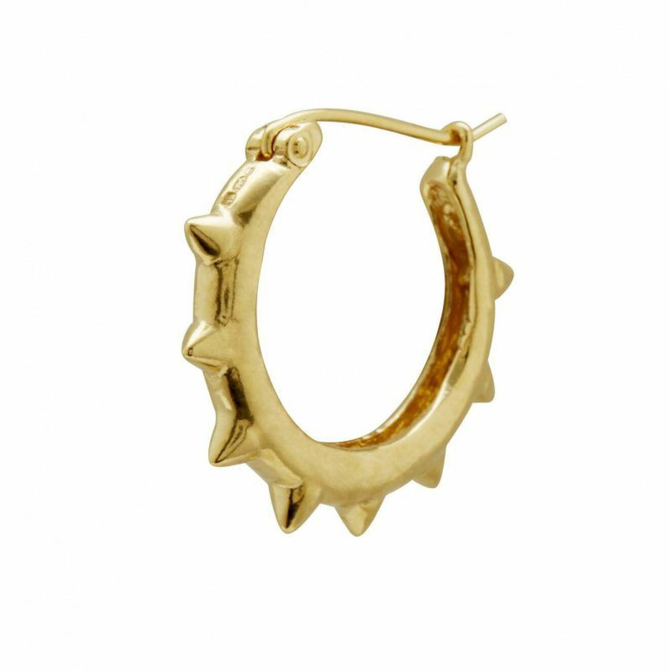 Guldiga hoopsörhängen från Maria Nilsdotter