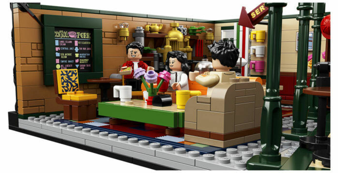 Central Perk Vänner Lego meny