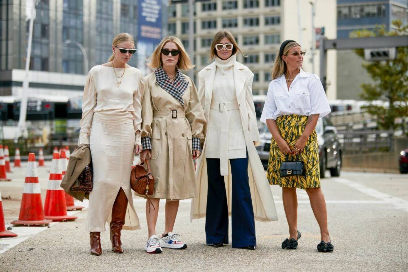 New York Fashion Week ss20. Tine Andrea, Annabel Rosendahl, Darja Barannik och Janka Polliani.