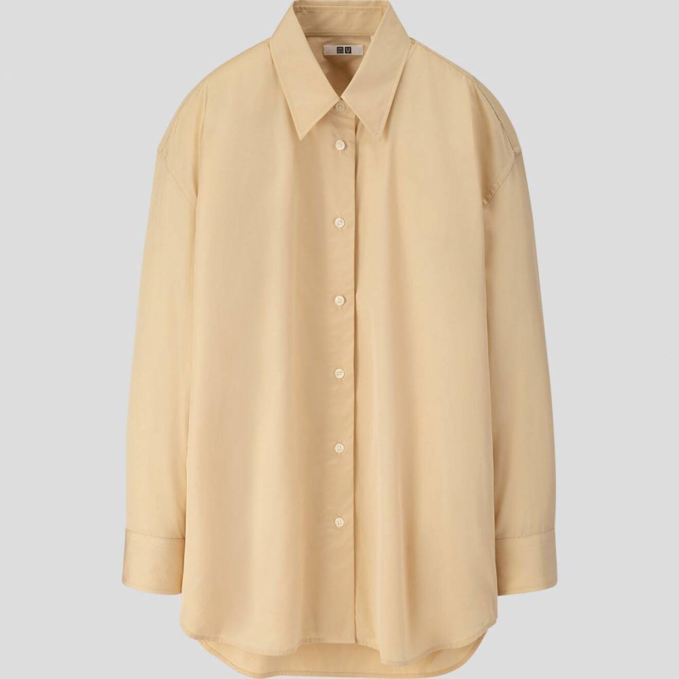 Uniqlo U höstkollektion 2019, beigegul skjorta