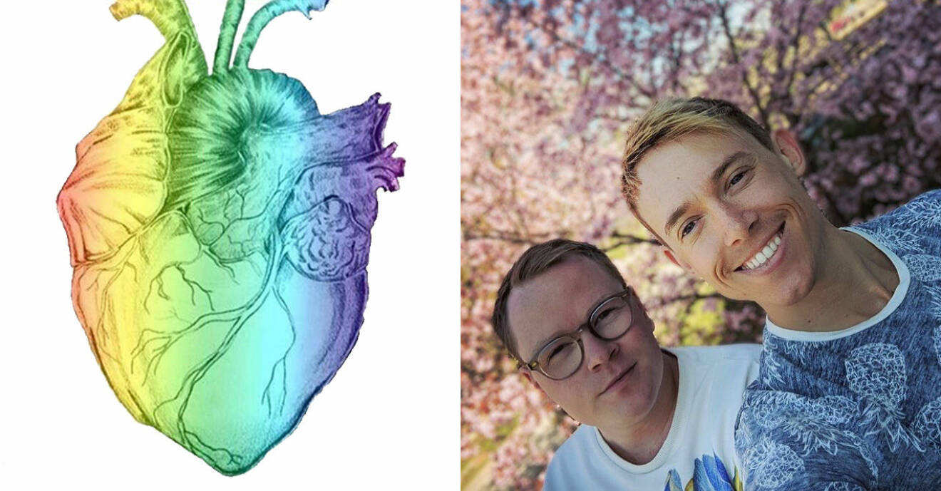 Tobias Ström och Jesper Petersson har startat Regnbågsblod för att homosexuella ska få ge blod.