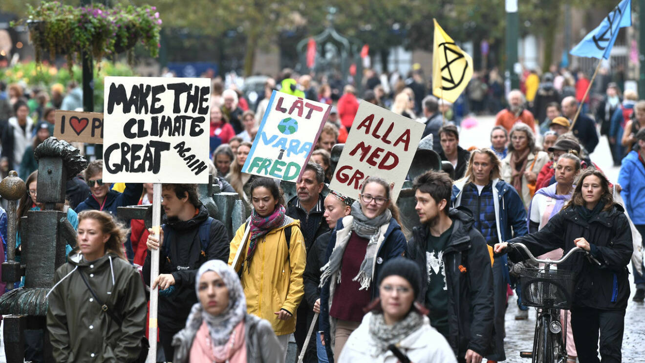 Greta Thunbergs strejk för klimatet ägde bland annat rum i Malmö