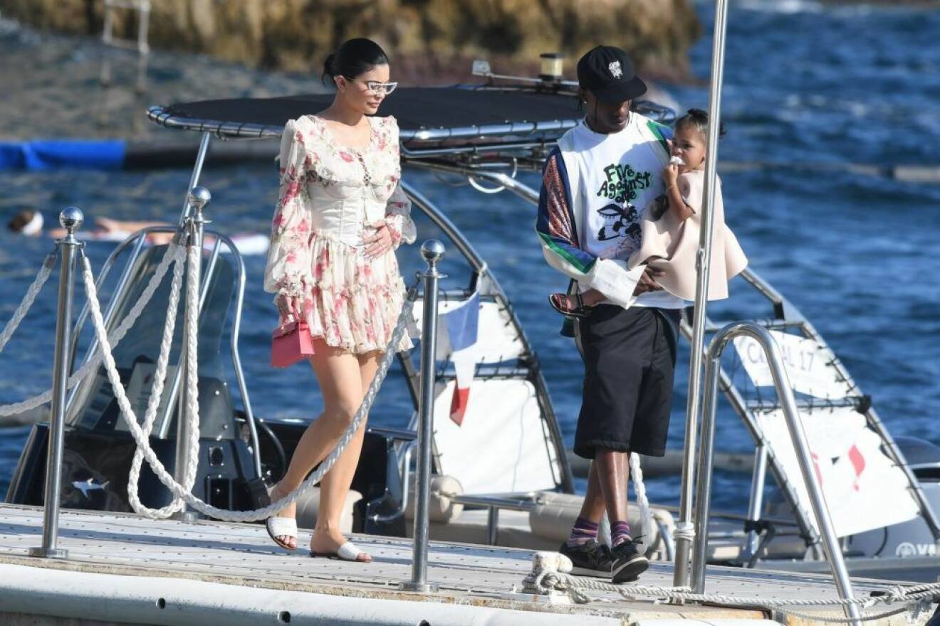Kylie Jenner och Travis Scott i Italien