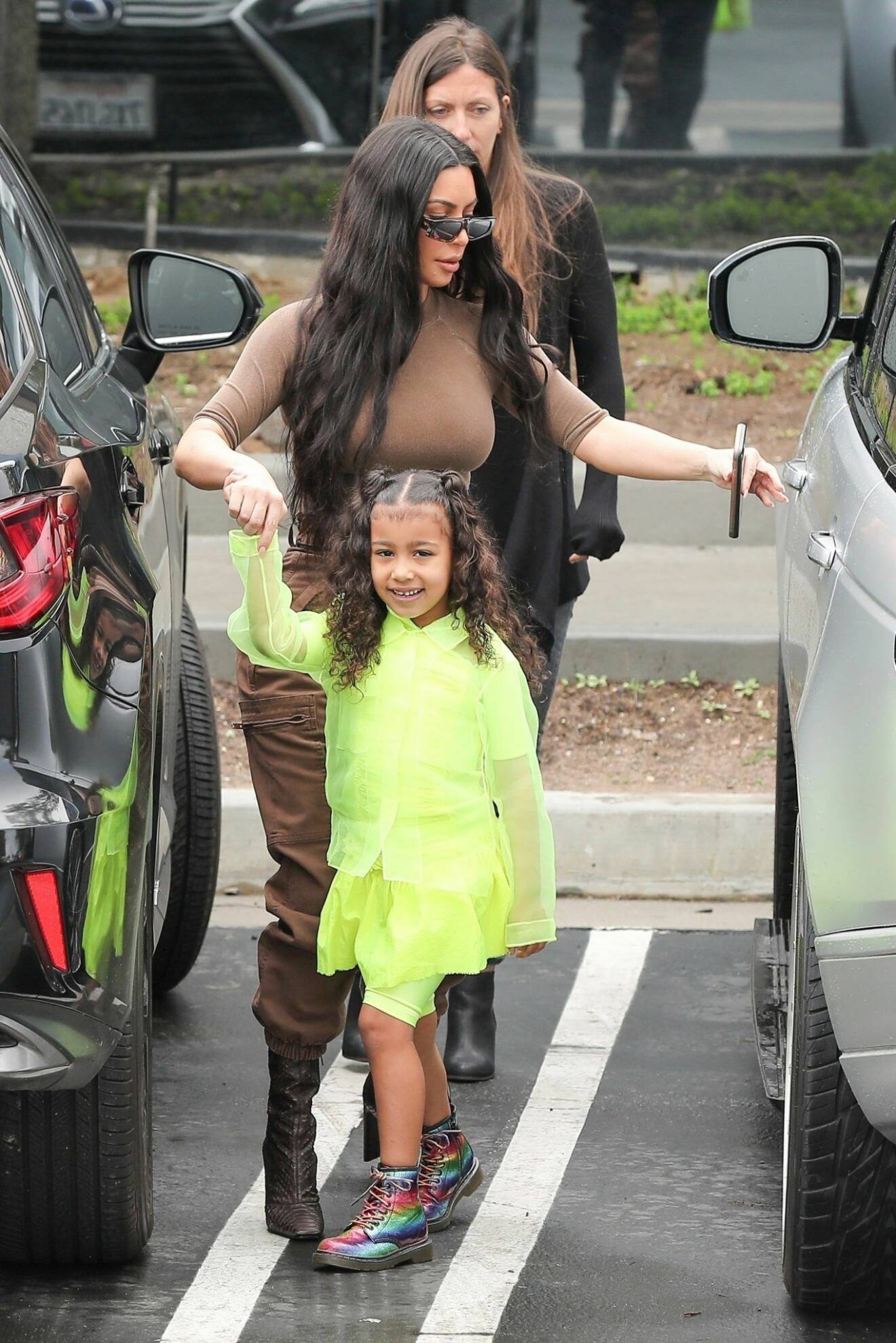 Kim Kardashian med dottern North West