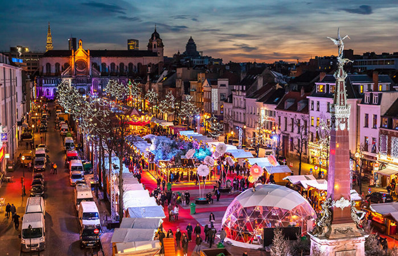 Julmarknad i Bryssel