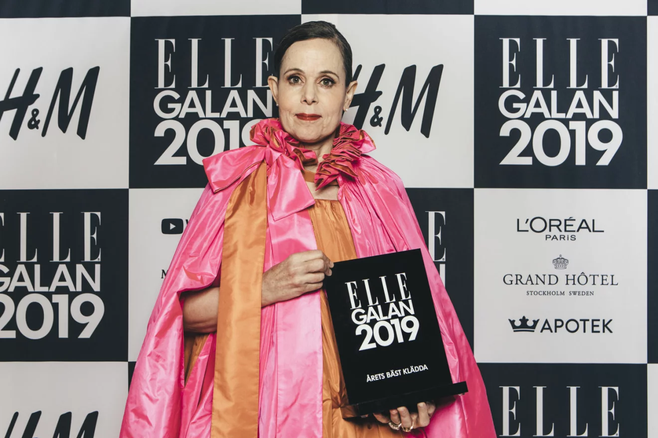 Sara Danius Årets bäst klädda kvinna 2019 på ELLE-galan