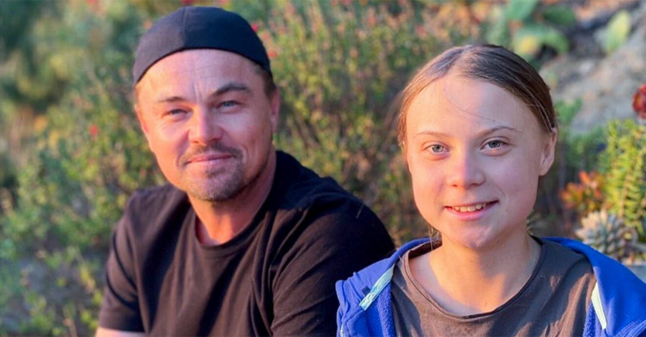 Greta Thunberg och Leonardo DiCaprio
